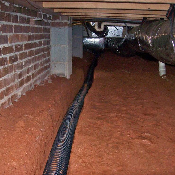 Foundation and Crawl Space Drainage System